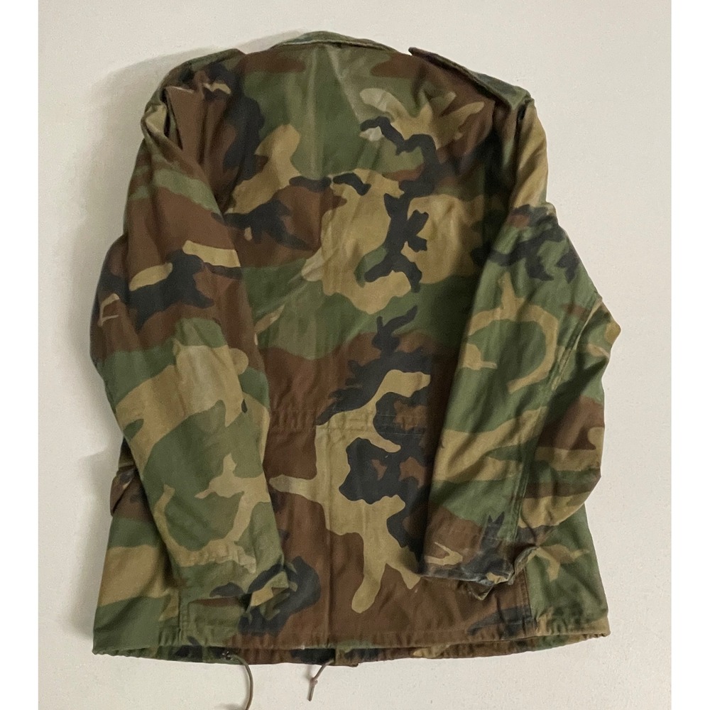 Vintage US Military M65 Jacket Woodland Camo Small Short 1983 So-Sew Styles - Picture 5 of 10